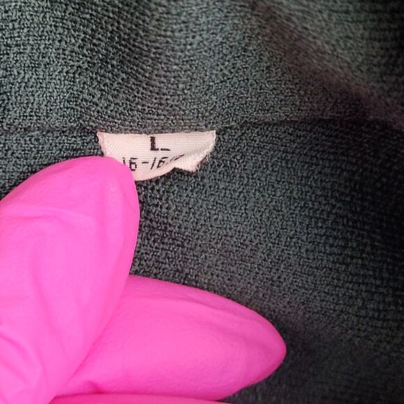 Vintage 70s Disco Polyester Hippie Shirt Large 24x28 Baggy - Picture 8 of 12